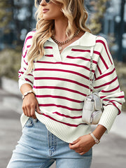 Soft Comfortable Striped Casual Sweater