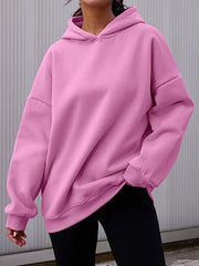 Oversized  Fleece Pullover Casual Fashion Outfits Hoodie