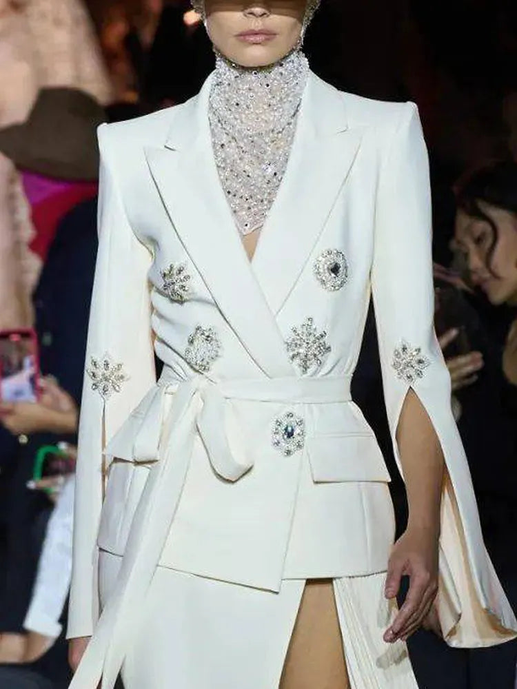 Diamonds Beading Blazer