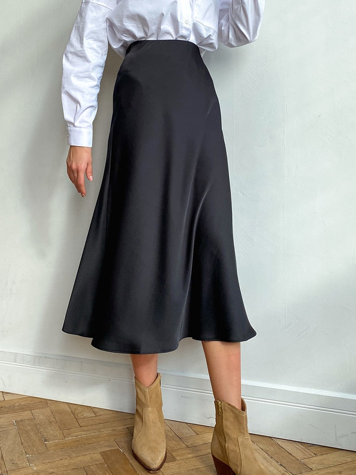 Angelina Satin Skirt