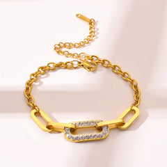 Zircon Stainless Steel Bracelet