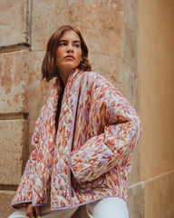 Vintage Patchwork Printed Coat