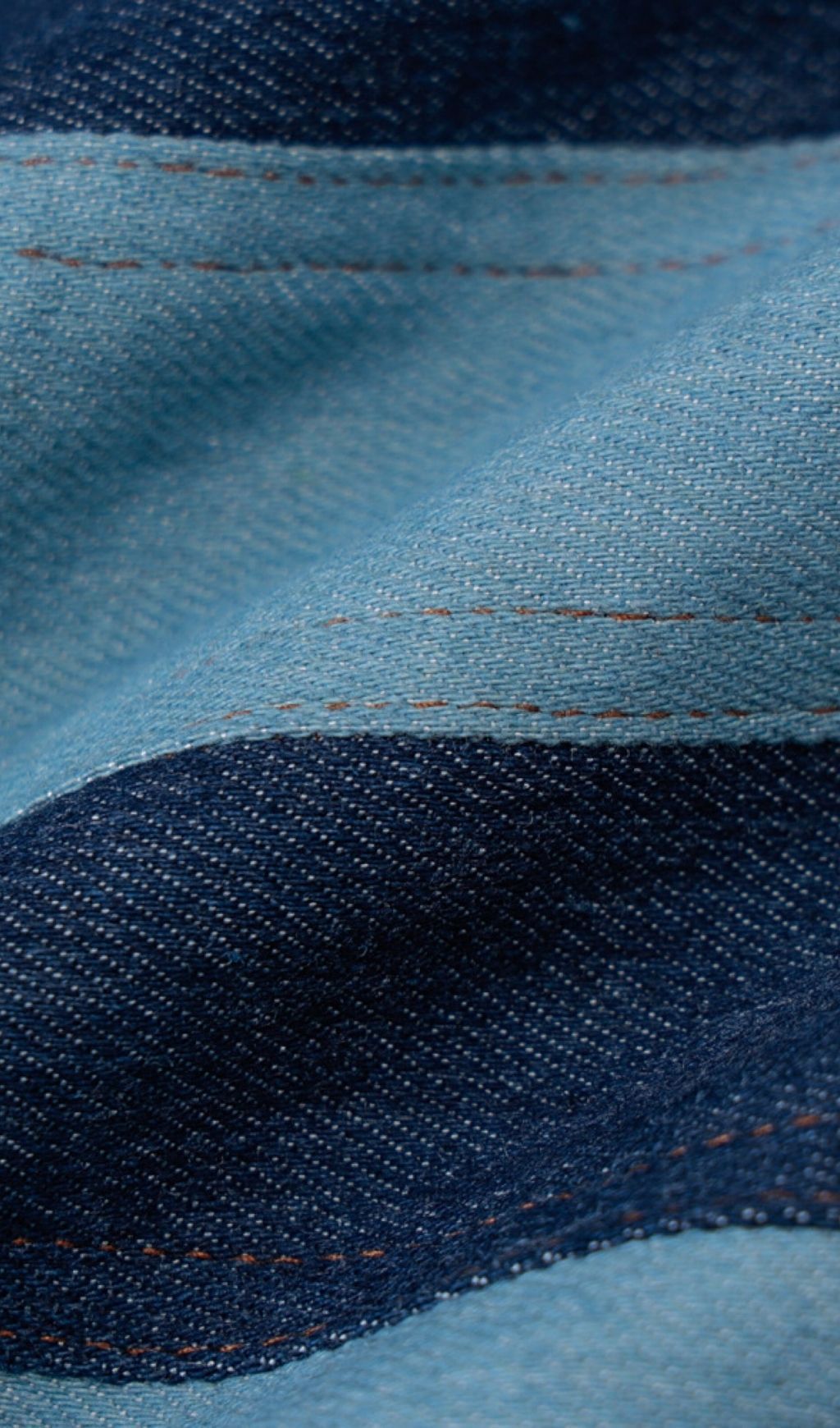 Tie denim wrap chest.
