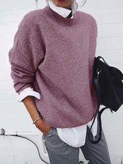 Round Neck Long Sleeve Sweater