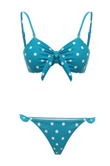 Blue Polka Dots Swimsuit