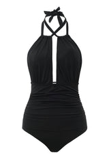 Black One Piece Swimwear