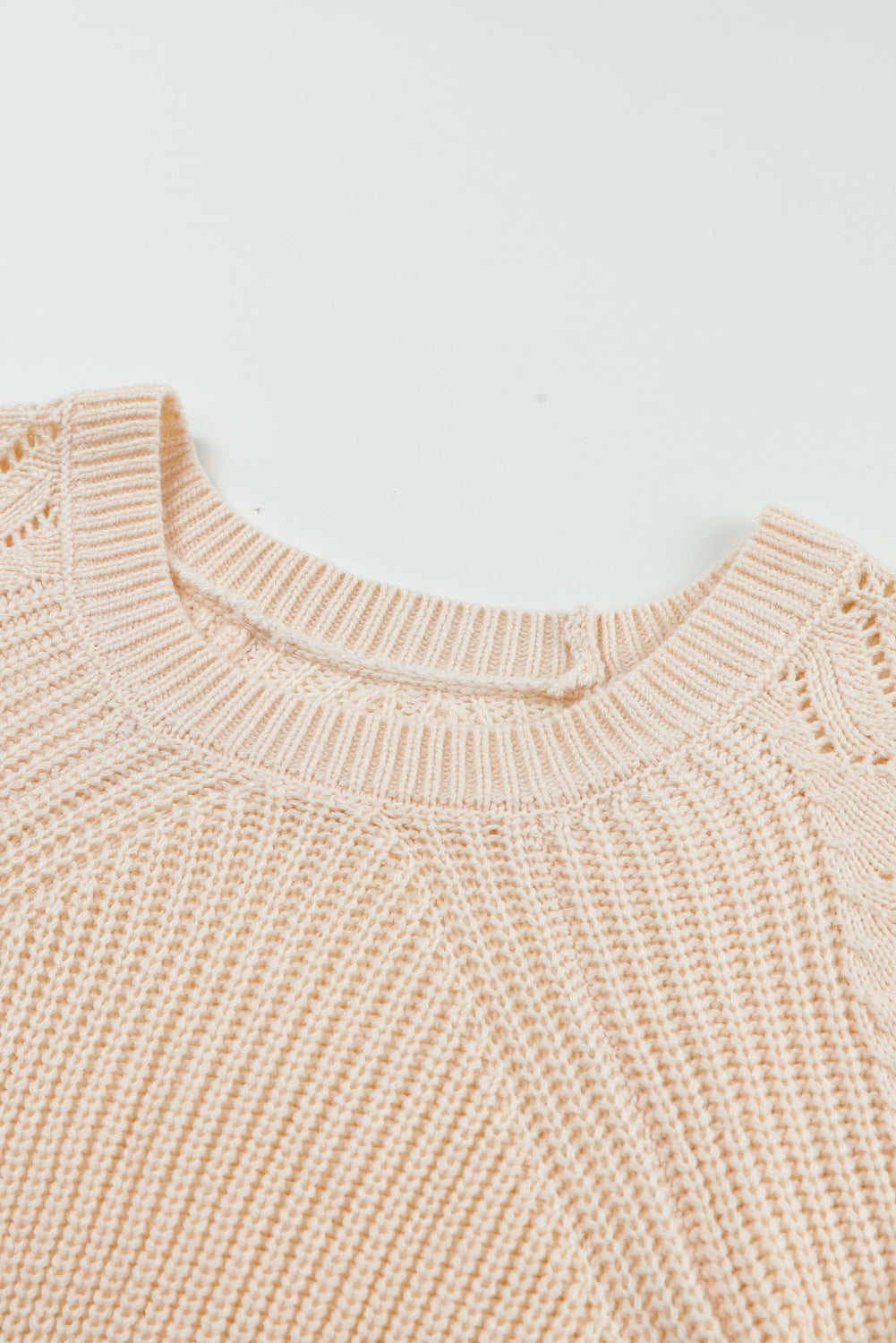 Pink Casual Cut Out Sweater Top