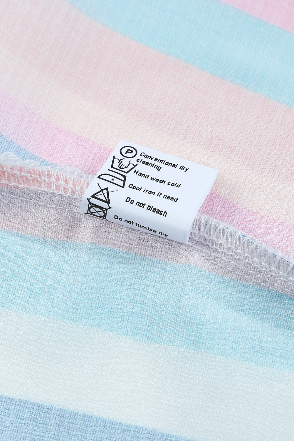 Pink Striped Button Sweetheart Flutter Sleeve Dress
