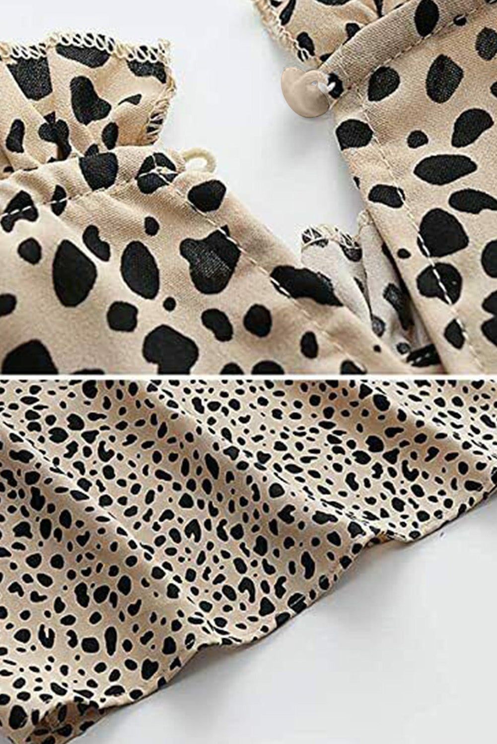 Camiseta sin mangas con cuello redondo y estampado de leopardo rosa