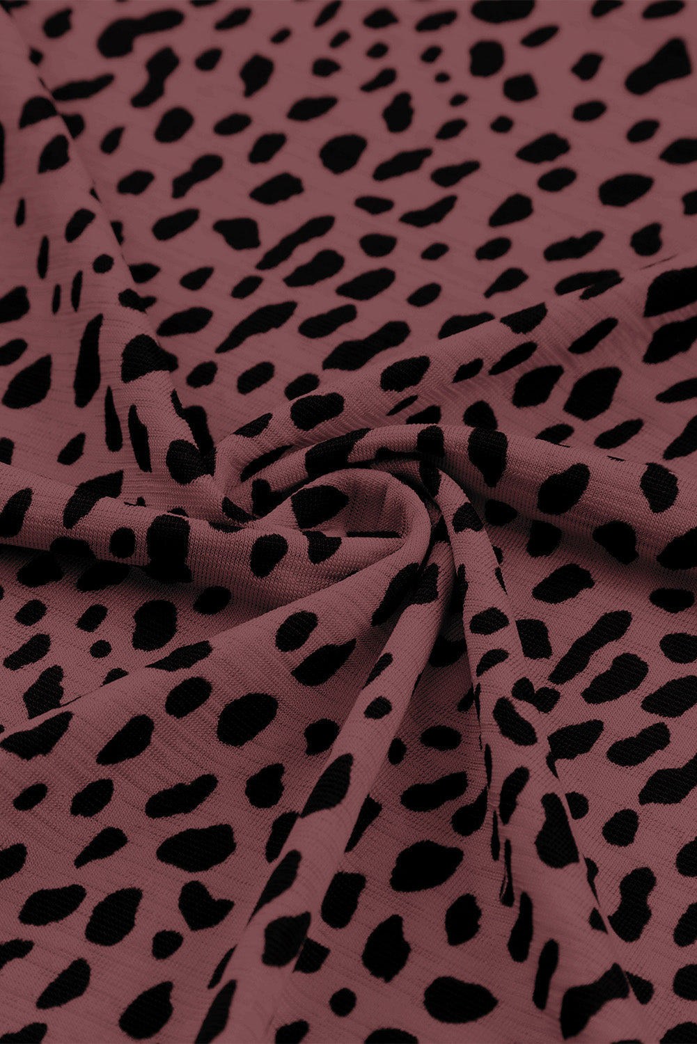 Camiseta sin mangas con cuello redondo y estampado de leopardo rosa