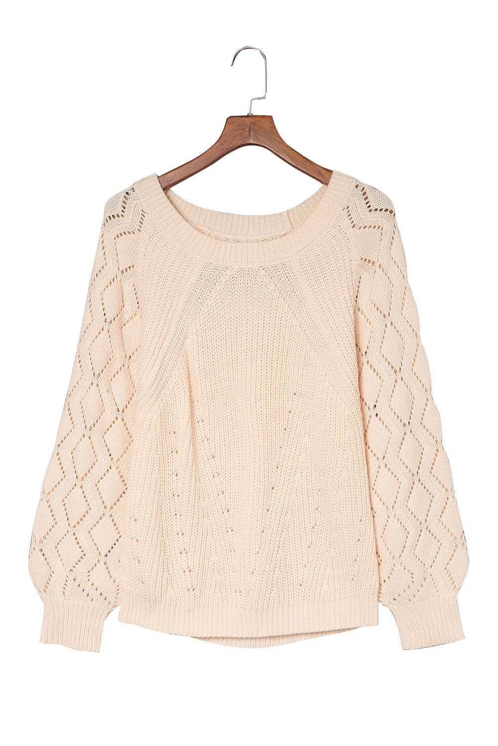 Pink Casual Cut Out Sweater Top