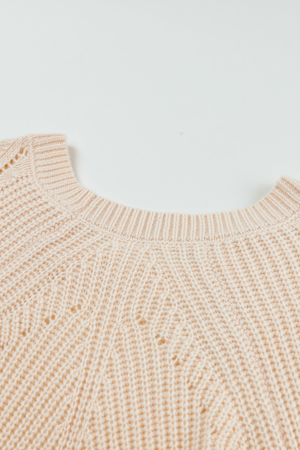 Pink Casual Cut Out Sweater Top