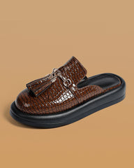 Women's Casual Soft Tassel Flat Slippers