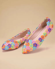 Women's Elegant Fashion Lace Flower Flats