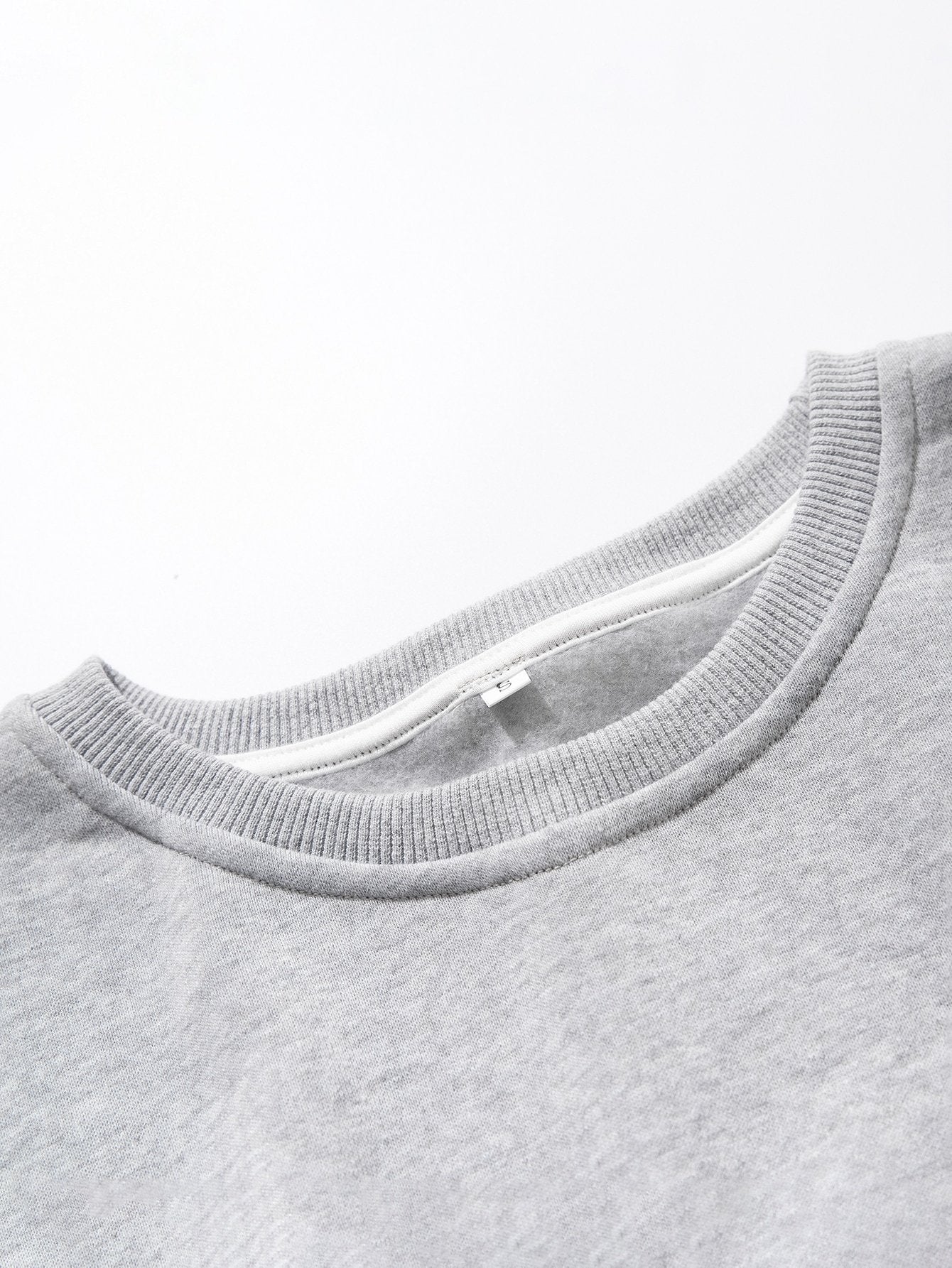 Solid Drop Shoulder Sweatshirt