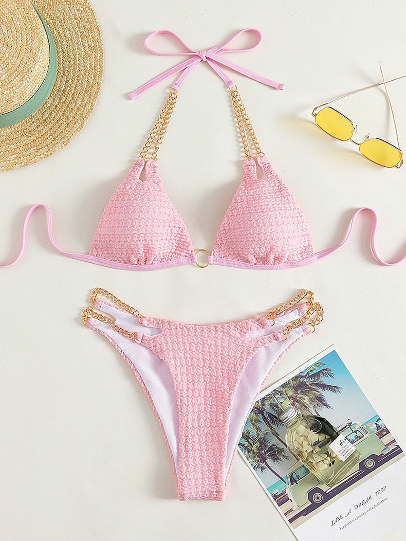 High Waist Chain Two Piece Bikini